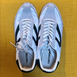 Tretorn Womens “Draper James” White and Green Sneakers